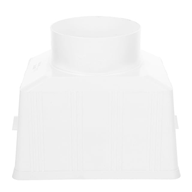 HONMEET Seamless Connection Rain Barrel Connector Gutter Diverter White PVC 1Pack for Homeowners