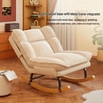 thumbnail image 5 of Keerffo Rocking Chair with Footrest,Corduroy Upholstered Lazy Recliner Lounge Chair, Single Sofa for Living Room, Rubber Wood Legs, 5 of 9
