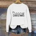 thumbnail image 5 of Craaazy Christmas Sweatshirt for Women Crewneck Long Sleeve Sweatshirts Casual Christmas Graphic Shirts Letter Printed Pullover Tops Gifts, 5 of 6