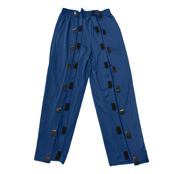 Hifoo Men's Fracture Bedridden Paralyzed Patient Clothes Easy On/Off Patient Clothes Nursing Clothes Long Pants Joggers Trousers Slacks Solid Color Streetwear Cozy