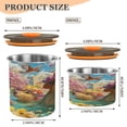 thumbnail image 3 of 17OZ Food Storage Can - Keep Coffee Tea Flour & More Fresh - Ideal for Cereal Nuts & Pet Food Cute Joyful Capybaras, 3 of 9