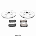 thumbnail image 1 of Power Stop Brake Kit K107 1-Click Brake Kit; Carbon Fiber Ceramic Brake Pads; 12.6 Inch Silver Zinc Plated Cross-Drilled And Slotted Rotor; With Rotor/Brake Pad/Hardware, 1 of 9