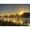 thumbnail image 2 of Anonymous 18x15 White Modern Wood Framed Museum Art Print Titled - Canal Sunrise, 2 of 4
