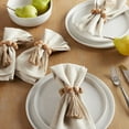 thumbnail image 2 of Better Homes & Garden Bead and Tassel Napkin Rings, Natural, 2.5"W x 6"L, 4 Pieces, 2 of 6