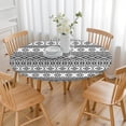 thumbnail image 3 of Elastic Edge Round Table Cover Boho Floral, 44 Inch Fits 38"-42" Tables, Durable & Wipe Clean for Birthday Parties and Events, 3 of 7