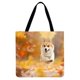 thumbnail image 1 of Akita Dog-Bolso Tote Lino Gran Capacidad, 1 of 3