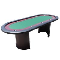 IDS Poker 10 Player Poker Table Casino Texas Holdem Wooden Legs Play Table