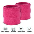 thumbnail image 2 of Suddora Neon Pink Headband & Wristbands Set, 2 of 7