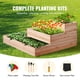 thumbnail image 3 of VEVOR - Maceta de madera para cama de jardín elevada, 44,5 x 44,5 x 20,1 pulgadas, flores, verduras, hierbas, 3 of 9
