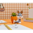 thumbnail image 6 of Looney Tunes Bugs Bunny 5-Inch Ceramic Mini Planter With Artificial Succulent, 6 of 8