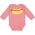 thumbnail image 3 of Inktastic Funny Hot Dog Boys or Girls Long Sleeve Baby Bodysuit, 3 of 5