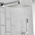 thumbnail image 2 of Chrome Shower Faucet System Set 8 inch Rainfall Shower Head Kit with Mixer Valve, 2 of 11