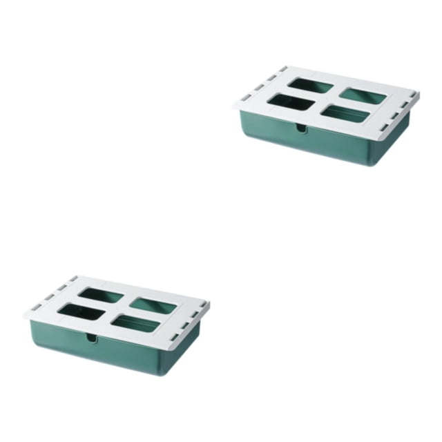 Caja de almacenamiento oculta Inteprter Verde 33*23.5*8.5 cm 2Conjunto
