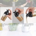 thumbnail image 3 of GIXUSIL Reusable Salad Dressing Measure Bottle,6.7x2.2In Durable Black Salad Dressing Mixer Dispenser,Leak-free,Soft Grip,Dishwasher Safe, 3 of 6