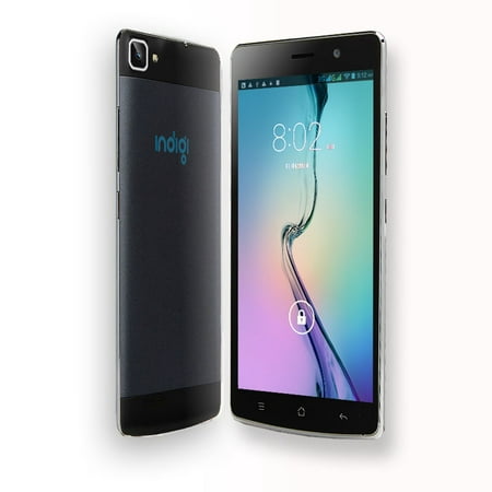 Indigi® V19 Super Slim Factory Unlocked 4G LTE GSM+CDMA 5.5inch HD Android 9 Pie Dual-Core Dual-Sim Smartphone (Black)