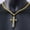Gold Black, variant on Crucifixion Cross Necklace For Men Women Stainless Steel Miami Chain Pendant Hot-Silver-18inch or 45cm