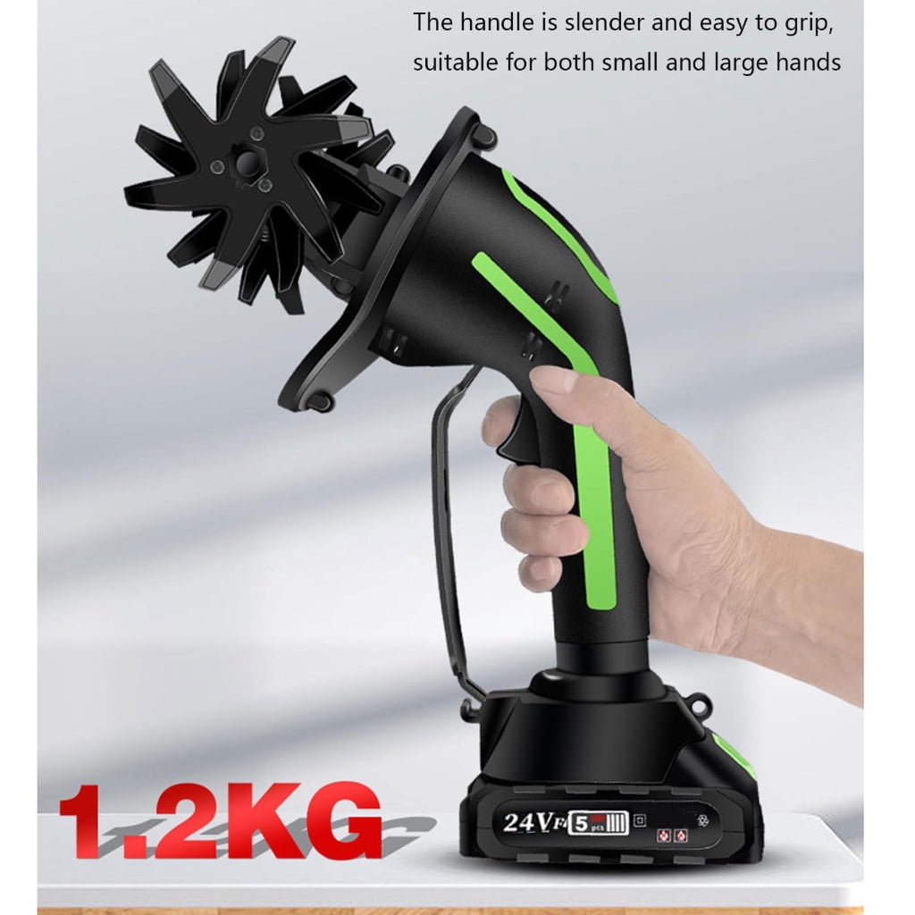 Miiottaa Ergonomic Handheld Soil Cultivator Electric Tiller Electric Lawn Mower Cordless Grass Trimmer Home Gardening