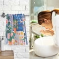 thumbnail image 7 of Yayeee 100% Cotton Hand Towels for Bathroom 16" x 28" Soft Absorbent Kitchen Towel, Floral Window, 7 of 7