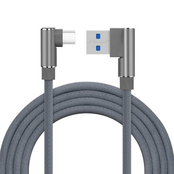 10x USB Type C Cable, 6 Feet Right Angle 90 Degree Nylon Braided Charger Cable Fast Charging and Data Sync Cord for Samsung Galaxy S10/S10E/S10 , S9/S9 , Note 9 8, Google Pixel XL, LG G5 G6 V20 Pixel
