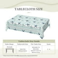 thumbnail image 3 of Coastal Starfish Tablecloths Navy Blue Pattern Polyester Rectangle Table Cloth Washable Seasonal Tabletop for Kitchen Dinning Party Outdoor Picnic 60 x 84 Inch Tablecloths, 3 of 7