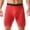 Red, variant on dgysar Anti-Chafing Men's Boxer Briefs Long Leg Milk Silk Breathable Underwear Moisture Wicking Athletic Support Trunks Black 3XL
