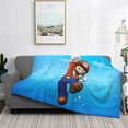 thumbnail image 3 of Saiise Mario J Throw Blanket 60"x50" ,Soft Lightweight Cozy All Season Blanket for Bed,Couch,Car, 3 of 8
