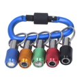 thumbnail image 4 of 1/4in Hex Shank Bit ?Holder Screwdriver Fast Change Extension Bar with 5 Color Sockets, 4 of 5