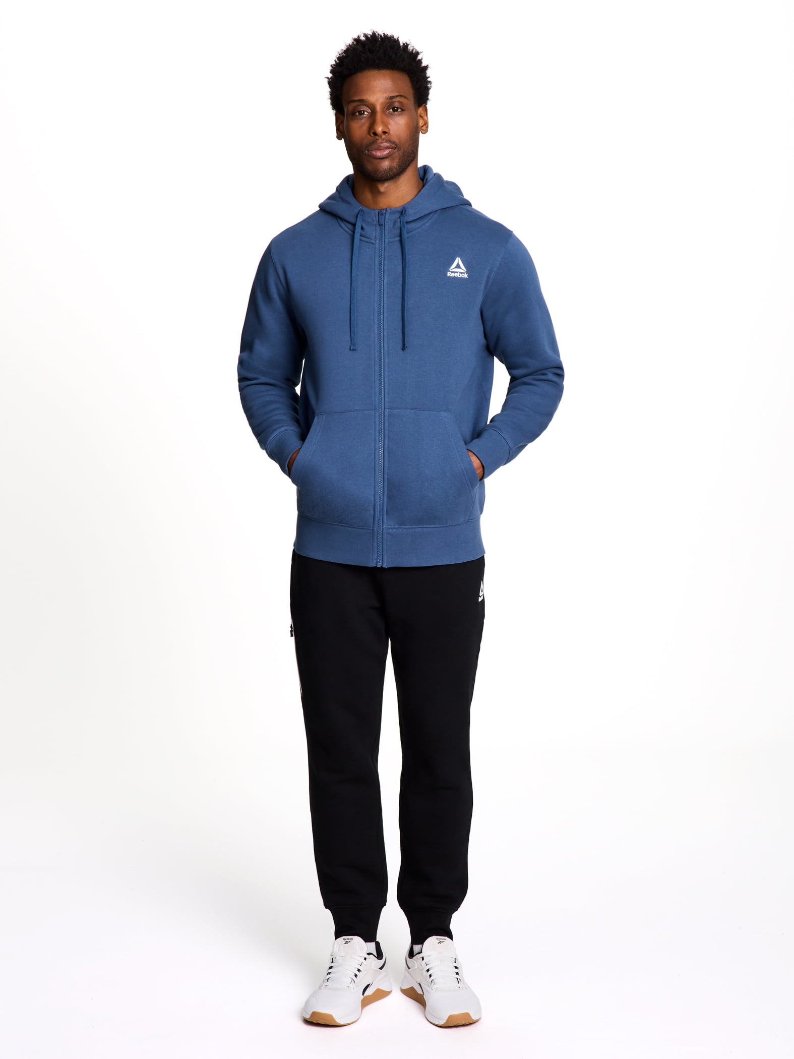 Reebok Men's and Big Men's Game Day Full Zip Hoodie, Sizes XS-5XL