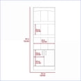 thumbnail image 6 of Bookcase 70.8'' High, Classic Framed Design, 3 Open Shelves, Black Wengue Finish | Black | Particle Board, 6 of 9