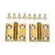 thumbnail image 1 of 2 unids bisague con gabinete decorativo de latón 1 / 1.5 / 2 / 2.5 pulgadas puerta bisagras de de madera accesorios de muebles de bisagra con tornillos, 1 of 6