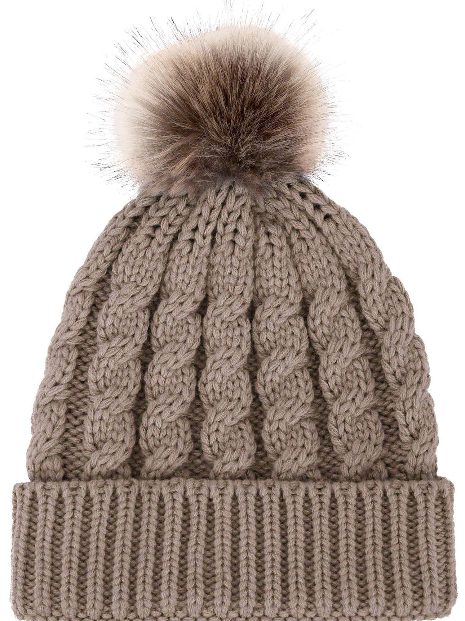Women's Winter Soft Knitted Beanie Hat 