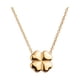 thumbnail image 2 of Collar de Mujer LuckyLy con Dije de Trébol de Buena Suerte Acero Inoxidable Modelo Flora dorado UNITALLA, 2 of 7