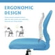 Homy Casa Chaises de Travail en Maille Chaise Pivotante Réglable en Hauteur pour Chaise d'Ordinateur de Bureau à Domicile, Blue – image 4 sur 9