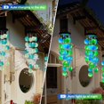 thumbnail image 2 of Lámpara exterior Solar Wind Chimes Cerflyer Capiz Shell, 2 of 7