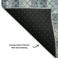 thumbnail image 5 of Addison Rugs Mayfield Premium Machine Washable Transitional Geometric Denim Rectangle Rug, 5' x 7'6", 5 of 7