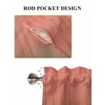 thumbnail image 6 of Red Green Ombre Living Room Curtains 2 Panel, Modern Art Gradient Orange Cafe Window Treatment, Extra Long Farmhouse Bedroom Bathroom Kitchen Curtains Drapes 104"x72", 6 of 6
