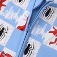 thumbnail image 5 of Marvel Baby Boys Spider-Man Jumpsuits Bamboo Viscose Zip Rompers One Piece Cute Soft Gift Outfit Newborn 3-6 Months, 5 of 9