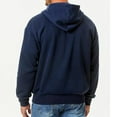 thumbnail image 3 of Mohiass Mens Hoodies Zip Up Long Sleeve Fleece Crewneck Sweatshirts Fall Baggy Athletic Fashion Hoodie with Pockets Navy M, 3 of 4