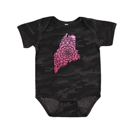 

Inktastic Maine Silhouette Mandala Gift Baby Boy or Baby Girl Bodysuit
