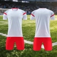 thumbnail image 2 of Miluxas Boys Clothes Summer Solid Color T-Shirt and Shorts Set 2 Pieces Teen Trendy Outfits White XS(XS), 2 of 6