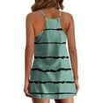 thumbnail image 4 of Fankiway Ensemble Mode Femme Col en V Sans Manches Poches Robe Chandail Shorts Ensemble 2 Pcs Jupe Été, 4 of 5