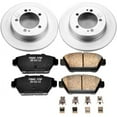 thumbnail image 2 of PowerStop Rear Geomet Coated Brake Rotor and Pad Kit Fits: EAGLE MITSUBISHI PLYMOUTH Select Models CRK684, 2 of 5