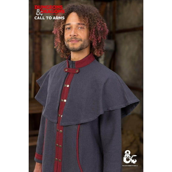 Burgschneider - Dungeons & Dragons Warlock Cape Grey/Red (size: L )