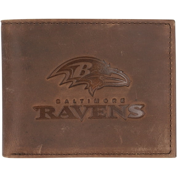Evergreen Baltimore Ravens Bi-Fold Wallet, Brown