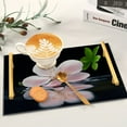 thumbnail image 6 of Ryvnso Blossom Flower on Water Bathroom Tray Vanity Countertop Trays Acrylic Organizer, 6 of 7
