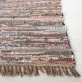 thumbnail image 3 of SAFAVIEH Rag Robynne Striped Cotton Area Rug, Rust/Multi, 8' x 10', 3 of 11