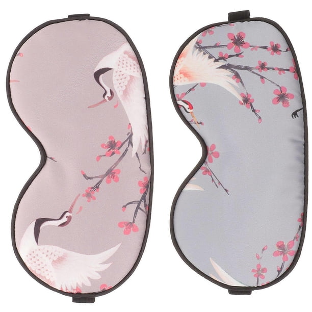 2pcs Sleep Mask Night Mask Sleep Eye Mask Adjustable Pattern Eye Cover Supply