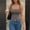 03-Dark Gray, variant on Women's Basic Square Neck Sleeveless Tank Top, Casual Solid Color Form-Fitting Camisole, Soft Stretchy Summer Top for Daily Wear Layering 03-Dark Gray L