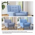 thumbnail image 4 of Dreamsidea Accent Chair Modern Home Armchair for Living Room,Blue Upholstered Arm Chair, 4 of 7