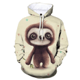 thumbnail image 4 of Sudadera con estampado 3D de animales divertidos y perezosos, linda sudadera con capucha Bradypod para hombres, ropa informal para mujeres, ropa de calle con capucha para niños, 4 of 4